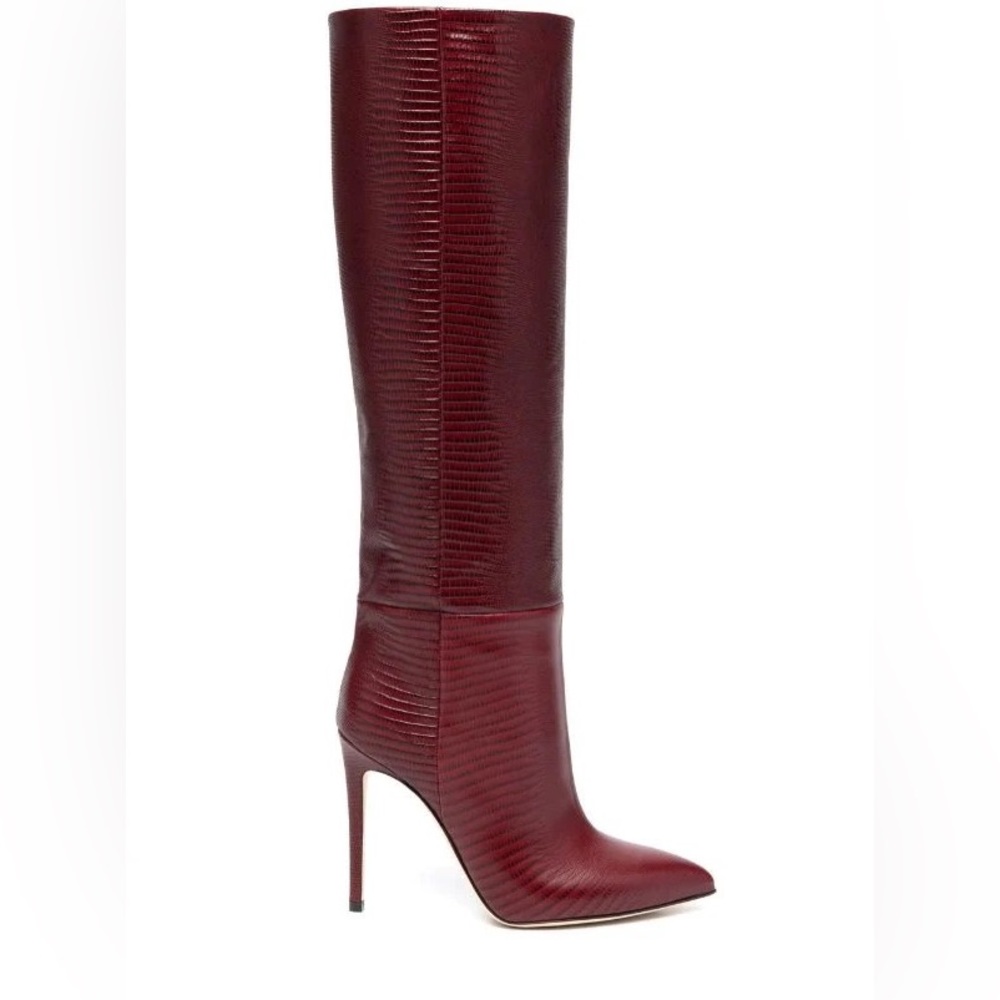Paris Texas Lizard-Effect 105mm Knee Boots